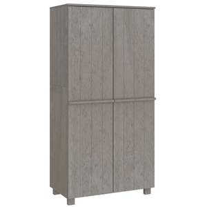 Armoire en bois de pin massif et MDF gris clair 35,0 x 19,7 x 70,9 pouces - Product Image 2
