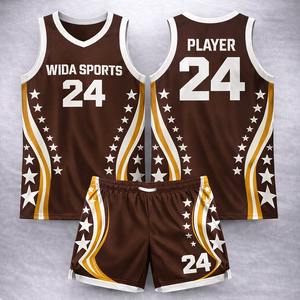 Maillots de basketball personnalisés OEM tendance pour hommes – Été, séchage rapide, anti-humidité, respirants, col en V, sans manches - Product Image 1