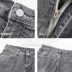 Pantalones Vaqueros Modernos de Estilo Urbano, Corte Recto, Cintura Media, Ligeros, Cómodos y Elegantes para Uso Diario Informal y Viajes - Product Image 6