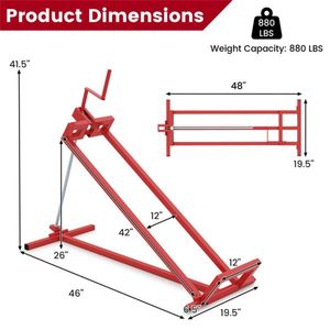 Multipurpose Mower Lift Jack 48 X 19.5 Folded Size 24 Lbs Net Weight for Cleaning/Repairing Mower Parts Accessories - Product Image 5