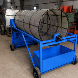 Trommel rotatif robuste bleu pour la séparation du sol, du gravier, du sable et de la pierre, et la transformation des matériaux de construction - Product Image 5