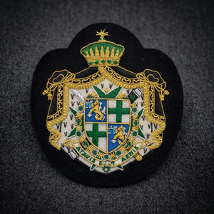 Parche Bordado Personalizado con Diseño de Corona y Águila, Insignia de Tela Cosida para Prendas, Estilo Circular - Product Image 6