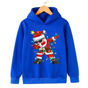 LAAL SPORTS Sudadera con capucha roja de Papá Noel para hombre, jersey de manga larga transpirable para invierno, técnica lavada sostenible - Product Image 6