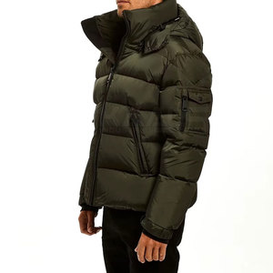 Dernier modèle de veste à capuche écologique respirante pour homme avec logo frontal, vêtement d'extérieur d'hiver en couleurs personnalisées - Product Image 3