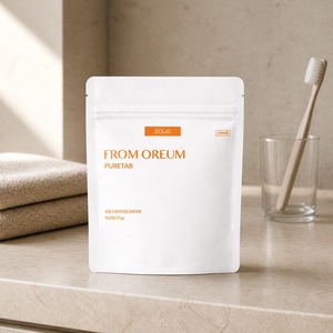 [FROM OREUM] Tabletas de Pasta Dental con Sabor a Mandarina, Bolsa de Viaje, Recarga de Cuidado Bucal con Sabor a Cítricos de Jeju - Product Image 3