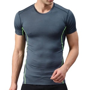 Latest Design Solid Color <b>Men</b> <b>Compression</b> <b>Shirts</b> Comfortable Fitness Wear <b>Men</b> <b>Compression</b> <b>Shirts</b> <b>For</b> Sale - Product Image 2