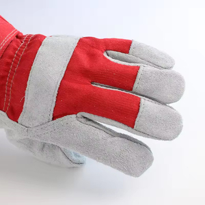 Guantes de Trabajo de Piel de Vacuno en Oferta, Guantes Industriales para Construcción, Guantes de Protección Laboral con Doble Palma - Product Image 4