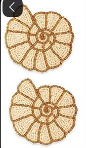 Elegant Handcrafted Embroidery <b>Beaded</b> <b>Coaster</b> with Intricate Floral Design for Stylish Table Décor - Product Image 5