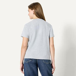 Camiseta de Manga Corta con Cuello Jersey para Mujer, Corte Regular, Informal, Transpirable, Suave, para Todas las Temporadas, Estampado Navideño, 100% Poliéster, Personalizada - Product Image 5