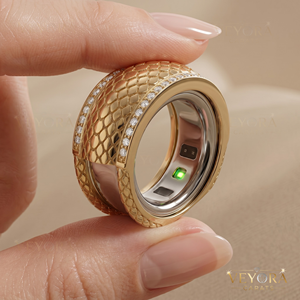 Anillo de moissanita con patrón escamas de plata 925 maciza de primera calidad, joyería de lujo, anillo inteligente. - Product Image 2