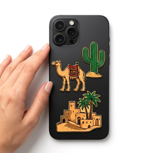 Custom Phone Charm Stickers Metal Adhesive Logo Badges for Smartphones OEM Promotional <b>Gift</b> Manufacturer Supplier - Product Image 2