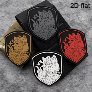 Profit Sport Anime <b>Cartoon</b> Shield Patch Soft PVC Embossed Sew-On Badge Cute Style Custom Decoration - Product Image 6