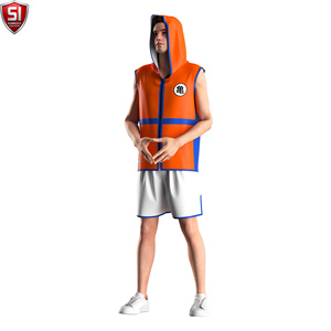 Al por mayor Bata de boxeo sin mangas con capucha para hombre, para entrenamiento de gimnasio y MMA, corte ajustado, talla XL, ropa deportiva con logotipo personalizado, de poliéster y algodón - Product Image 3
