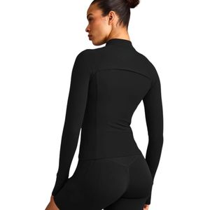 Women's Custom <b>Reflective</b> <b>Jacket</b> Lightweight Athletic Outerwear Full Zip Wind Resistant Sportswear for <b>Running</b> Gym Training - Product Image 2