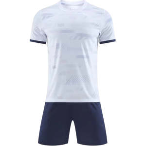 Tenue de football personnalisée Starlet International, maillot rouge et noir, ensemble short, polyester respirant, adulte unisexe - Product Image 1