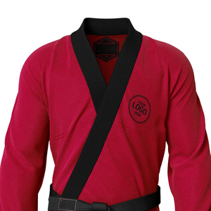 Plum BJJ <b>Kimono</b> Pearl Weave Cotton Regular Fit Adult Unisex Martial Arts Wear Heat-Transfer Logo Front Breathable Waterproof UPF - Product Image 4