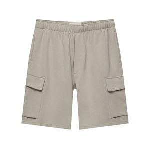 High Quality Bermuda Shorts For Men Cotton Twill Fabric Casual Summer Shorts with Side Pockets and Adjustable Drawstring - Product Image 1