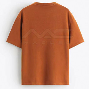 เสื้อยืดโอเวอร์ไซส์ผู้ชาย ทรงหลวม คอกลม แขนสั้น ผ้าคอตตอนผสม สไตล์ลำลองทันสมัย - Product Image 5