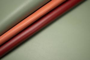 Hot Sell 2mm Thick Cowhide Fine Grain Two Face PVC Rexine Leather for Notebook Table Cloth - Product Image 5