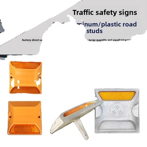 Marcador Reflectante de Pavimento de Alta Visibilidad, Tipo Ojo de Gato, de Aluminio Fundido, con Certificación ASTM D4280, para Carreteras, Caminos y Entradas de Vehículos - Product Image 1