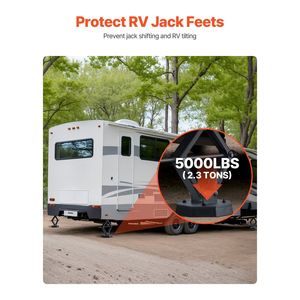 4ชิ้นแผ่นยาง RV ปรับระดับกรรไกร5000ปอนด์และแจ็คเทรลเลอร์อะไหล่และอุปกรณ์เสริมที่จำเป็นสำหรับรถ RV - Product Image 2