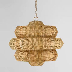 Vietnam Durable Coastal Rattan Lampshade Wholesale Sustainable Lighting Natural Pendant <b>Lights</b> at Competitive Factory Rates - Product Image 4
