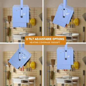 ZOKOP WiFi Smart Electric Garage Heater 6000W Ceiling Mount Space Heater 240 Volt Hard Wired Fan Forced Shop Heater WiFi - Product Image 4