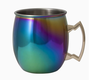 แก้วมอสโกมิวล์สแตนเลสสตีลพรีเมียมสีรุ้ง |   แก้วกาแฟเคลือบ PVD พร้อมโลโก้สั่งทำ - Product Image 3