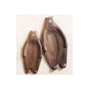 Bandeja de Servir de Madera Hecha a Mano con Forma de Zorro, Diseño Moderno con Múltiples Compartimentos, Organizador Ecológico para Aperitivos y Condimentos - Product Image 2