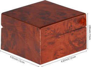 Wooden Single <b>Watch</b> Gift Box Wood Wristwatch Wrist <b>Watch</b> <b>Case</b> Storage Box for Christmas Birthdays Anniversary - Product Image 2