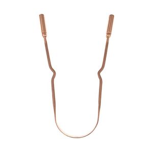 Raspador de Lengua Ancho en Forma de U, Color Oro Rosa, de Acero Inoxidable, para Cuidado Bucal, Elimina Bacterias y Mal Aliento, Reutilizable, Herramienta de Higiene para Adultos - Product Image 2