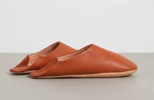 Handmade Leather Babouche – Authentic Moroccan <b>Slippers</b>, Unisex Indoor Shoes, <b>Soft</b> Unisex Loungewear Shoes - Product Image 2