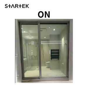 Modern PDLC Smart Mirror Switchable Glass Eco-Friendly Bathroom Vanities con construcción de tablero de melamina duradera - Product Image 4