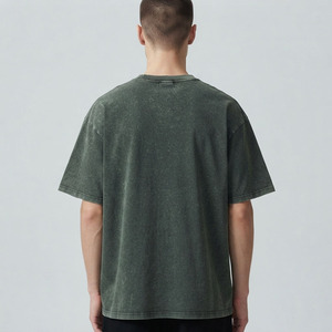 Camiseta Oversize Vintage para Hombre 100% Algodón de Alto Gramaje 230GSM con Hombro Caído y Lavado Ácido - Product Image 2