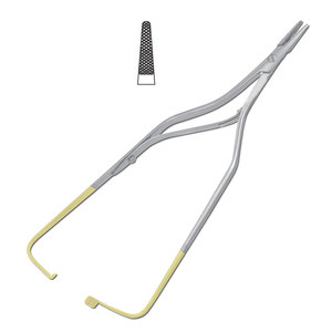 Pince vasculaire Satinsky, ensemble de pinces chirurgicales en acier inoxydable, pinces d'occlusion tangentielle atraumatiques DeBakey, manuelles de précision - Product Image 3