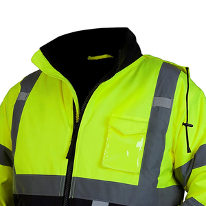 Chaquetas de Seguridad Reflectantes de Alta Visibilidad, Personalizadas, de Poliéster Transpirable, de Alta Calidad Premium - Product Image 5