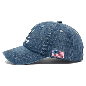 Casquette de baseball unisexe personnalisée OEM RIZNA ENTERPRISES 100 % coton de haute qualité avec logo brodé 3D, 6 panneaux, imprimé, style golf, effet délavé, pour les fêtes - Product Image 3