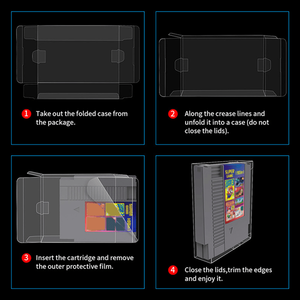 กล่องเก็บตลับเกม Nintendo NES แบบใส 5 ชิ้น สำหรับเก็บตลับเกม  รับสินค้าเอง อุปกรณ์เสริมสำหรับเครื่องเล่นวิดีโอเกม - Product Image 3