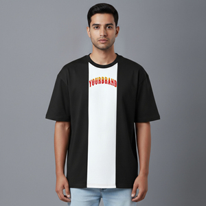 T-shirt décontracté pour homme 2026, style hip-hop, tendance, grammage lourd, écologique, personnalisable avec logo, en tissu peigné, anti-plis et respirant - Product Image 6