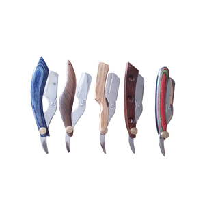 Navajas de afeitar rectas de barbero con mango de plástico, plegables, de una sola hoja, nuevo estilo, proveedor de navajas de acero inoxidable - Product Image 6