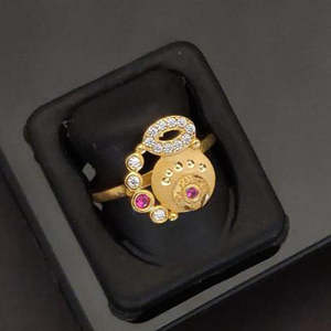 Trendy Gold Plated Austrian Stone <b>Ring</b> for Women Stylish and Eye Catching <b>Statement</b> Jewelry for Party and Daily Wear - Product Image 1