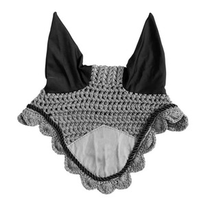 Professional Horse <b>Fly</b> Veil Crochet Ear Bonnet Neoprene Ears Custom Piping Equestrian Riding Gear OEM Wholesale - Product Image 4