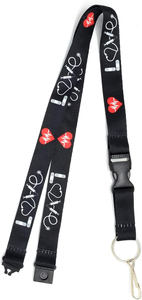 Custom Printed Fabric <b>Lanyard</b> With Heart Pattern 24 Inch Length 3/4 Inch Width <b>For</b> Promotion Use Best Selling <b>Lanyards</b> - Product Image 4