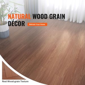 Losetas de Vinilo Autoadhesivas con Diseño de Madera Marrón Oscuro, 36 x 6 Pulgadas, 36 Losetas, 2.5 mm de Grosor, Kit de Piso para Cocina DIY - Product Image 2