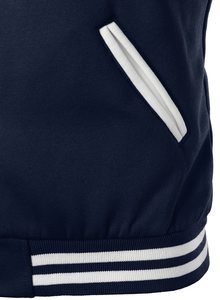 Chaqueta universitaria azul marino y blanca para hombre, chaquetas de lana, chaqueta universitaria unisex - Product Image 5