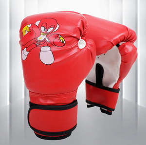 Gants de boxe noirs en PU avec motif flamme, fermeture Velcro au poignet, doigts entièrement couverts, pour entraînement d'arts martiaux pour adultes - Product Image 6