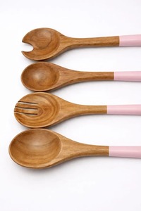 Cuillère en bois avec manche imprimé, ustensiles personnalisés pour la salle à manger, logo personnalisé imprimé, écologique, taille 10 pouces pour la maison et la cuisine - Product Image 3