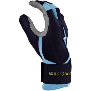 Gants de frappe de baseball pour jeunes en cuir premium Tampa Blue, adhérence longue durée, OEM accepté - Product Image 3