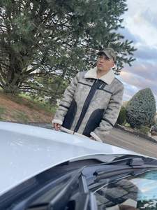 Veste aviateur B3 sur mesure pour homme, en cuir véritable, style RAF, avec doublure en fausse fourrure, style vintage. - Product Image 3