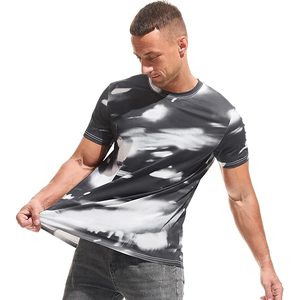 Camiseta de Verano para Hombre, Cuello Redondo, Manga Corta, Algodón Transpirable, Corte Redondo, Suministro de Fábrica al Por Mayor para Europa - Product Image 6